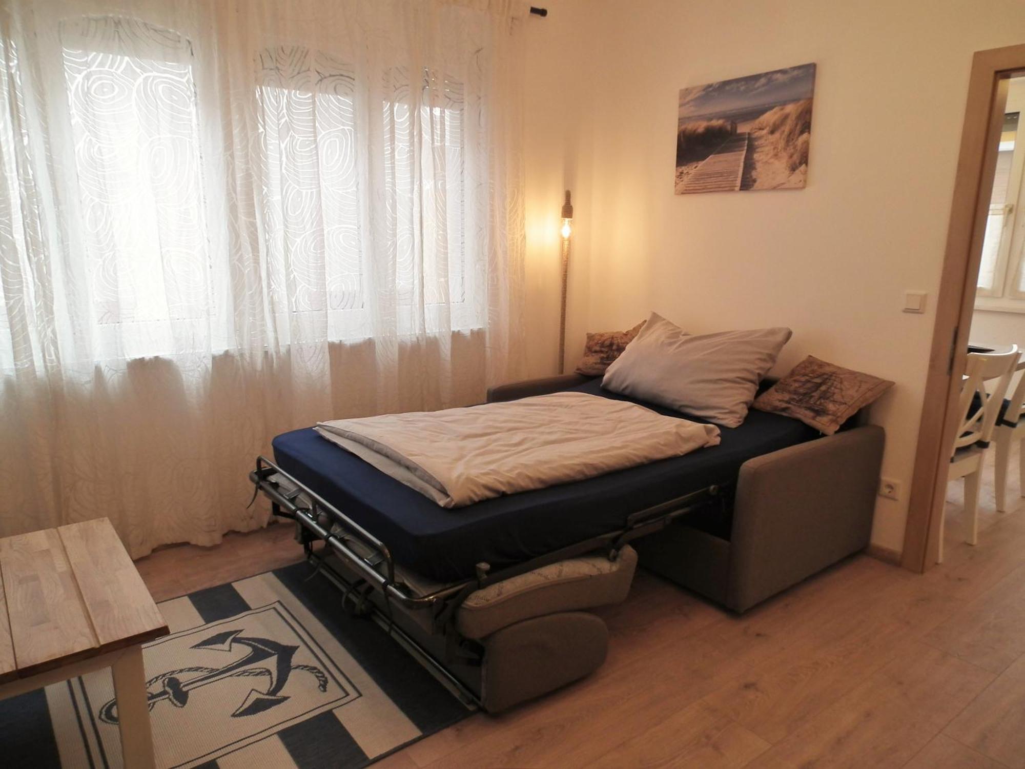 Appartement Blue Dinghi Morbisch am See Bagian luar foto